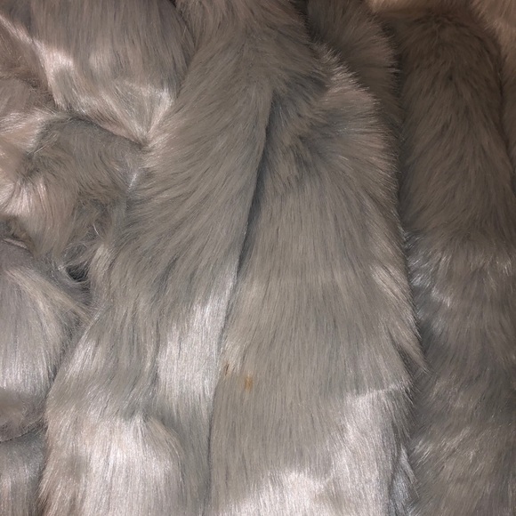 AZZURA FUR COAT GREY BEAUTIFUL - Picture 2 of 7
